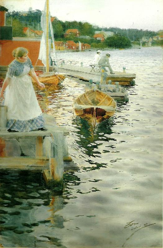 Anders Zorn vagskvalp oil painting picture